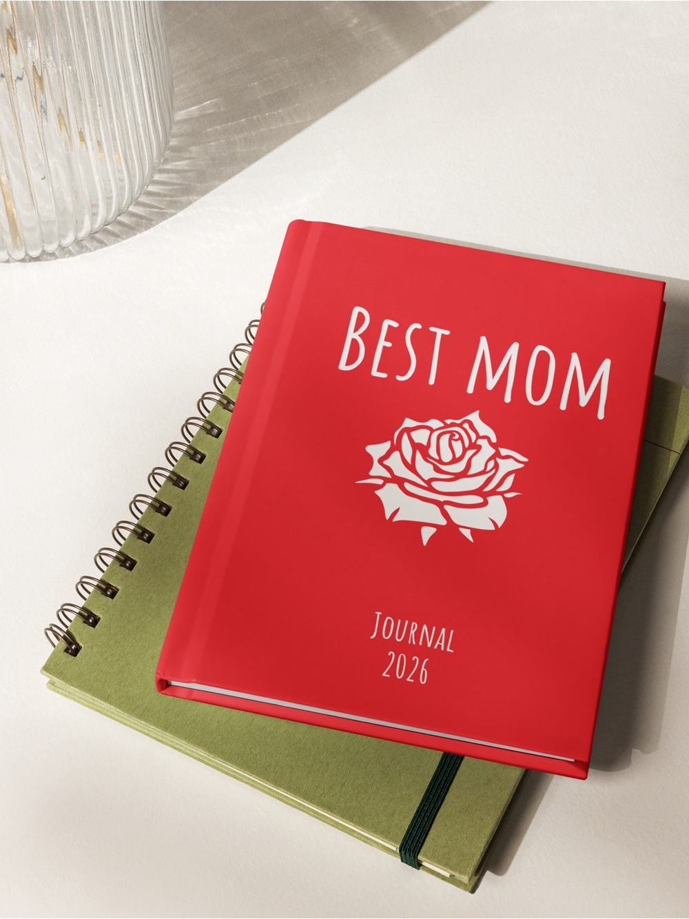 Best Mom Red Journal 2026 Hard Cover 150 Pages Lined